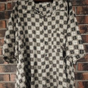 Mens Natural Issue Rayon Button Down Shirt